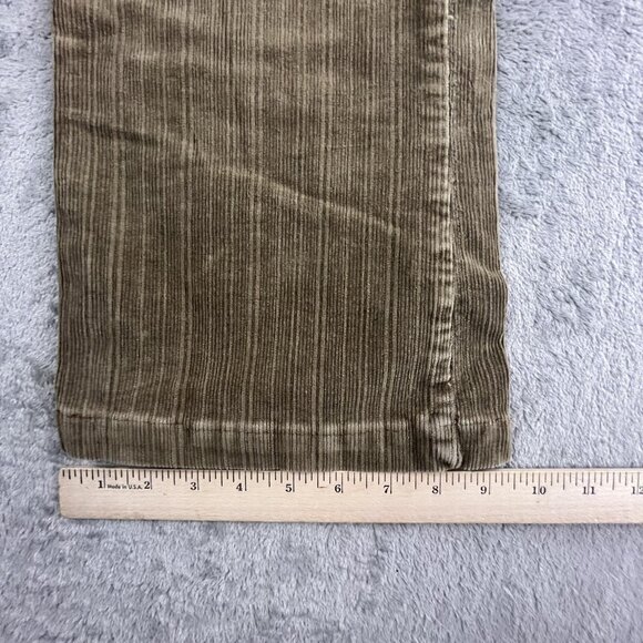 Z Cavaricci Pants Womens 12 Brown Corduroy Straight Leg Stretch Retro Y2K Style - Picture 10 of 16